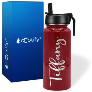 Personalized Tiffany Style on 32oz Wide Mouth