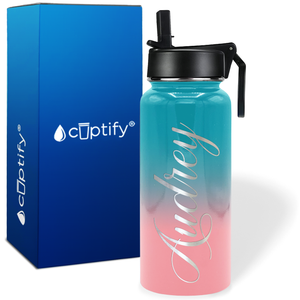 Personalized Audrey Style on 32oz Wide Mouth