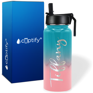 Personalized Tiffany Style on 32oz Wide Mouth