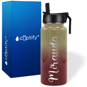 Personalized Miranda Style on 32oz Wide Mouth