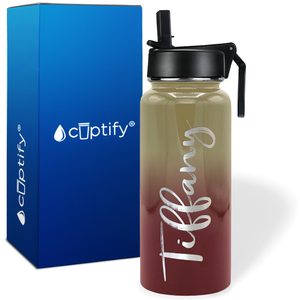 Personalized Tiffany Style on 32oz Wide Mouth