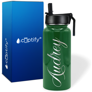 Personalized Audrey Style on 32oz Wide Mouth