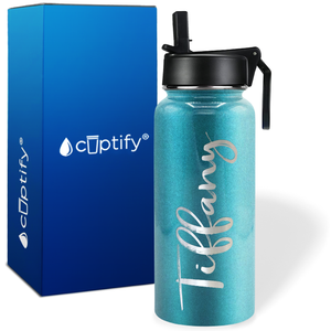 Personalized Tiffany Style on 32oz Wide Mouth