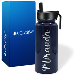 Personalized Miranda Style on 32oz Wide Mouth