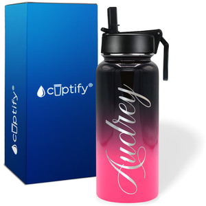 Personalized Audrey Style on 32oz Wide Mouth