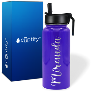 Personalized Miranda Style on 32oz Wide Mouth