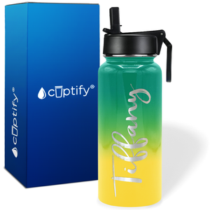 Personalized Tiffany Style on 32oz Wide Mouth