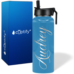 Personalized Audrey Style on 40oz Wide Mouth