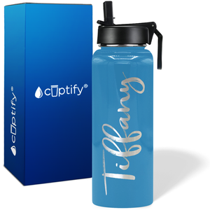 Personalized Tiffany Style on 40oz Wide Mouth