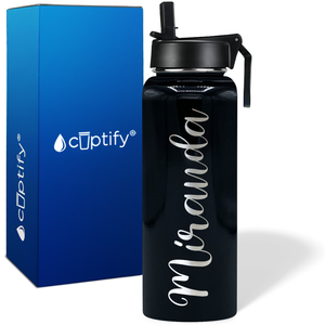 Personalized Miranda Style on 40oz Wide Mouth