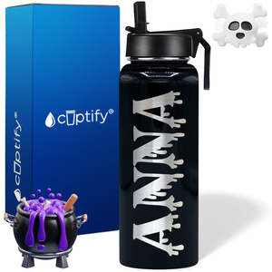 Personalized Bloody on Halloween 40oz Water Bottle