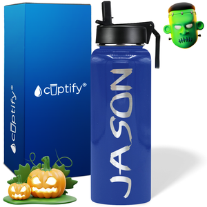 Personalized Scary on Halloween 40oz Water Bottle
