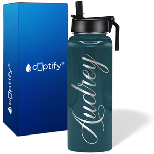 Personalized Audrey Style on 40oz Wide Mouth