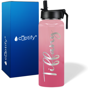 Personalized Tiffany Style on 40oz Wide Mouth