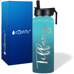 Personalized Tiffany Style on 40oz Wide Mouth