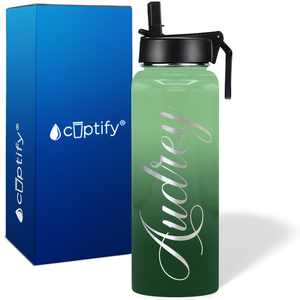 Personalized Audrey Style on 40oz Wide Mouth