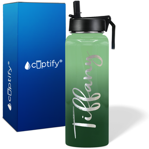 Personalized Tiffany Style on 40oz Wide Mouth