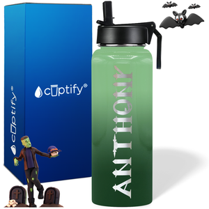 Personalized Creepy on Halloween 40oz Water Bottle