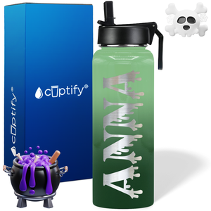 Personalized Bloody on Halloween 40oz Water Bottle