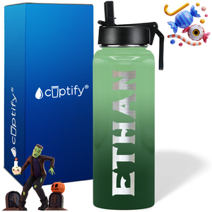 Personalized Grim on Halloween 40oz Water Bottle