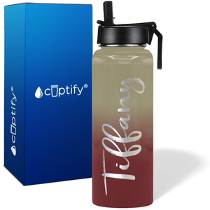 Personalized Tiffany Style on 40oz Wide Mouth