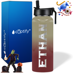 Personalized Grim on Halloween 40oz Water Bottle