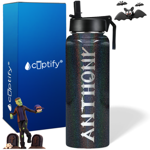 Personalized Creepy on Halloween 40oz Water Bottle