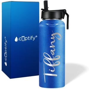 Personalized Tiffany Style on 40oz Wide Mouth