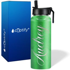 Personalized Audrey Style on 40oz Wide Mouth