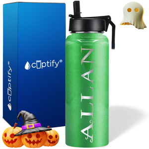Personalized Eerie on Halloween 40oz Water Bottle
