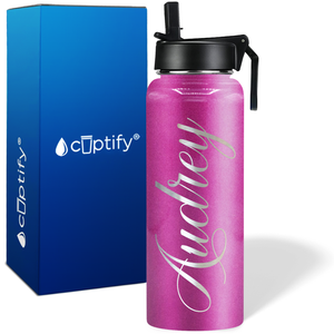 Personalized Audrey Style on 40oz Wide Mouth