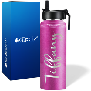 Personalized Tiffany Style on 40oz Wide Mouth