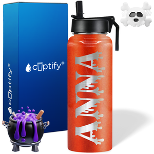 Personalized Bloody on Halloween 40oz Water Bottle