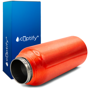 Orange Glitter 40oz Wide Mouth Water Bottle