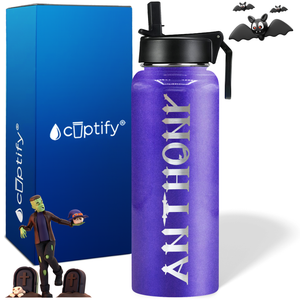 Personalized Creepy on Halloween 40oz Water Bottle