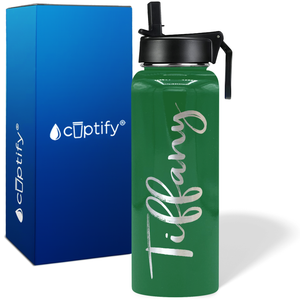 Personalized Tiffany Style on 40oz Wide Mouth