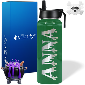 Personalized Bloody on Halloween 40oz Water Bottle