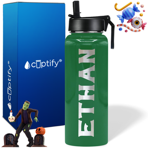 Personalized Grim on Halloween 40oz Water Bottle