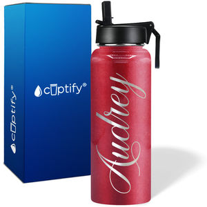 Personalized Audrey Style on 40oz Wide Mouth