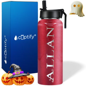 Personalized Eerie on Halloween 40oz Water Bottle