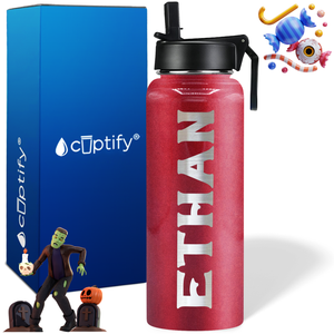 Personalized Grim on Halloween 40oz Water Bottle