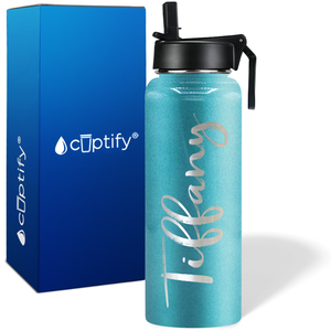 Personalized Tiffany Style on 40oz Wide Mouth