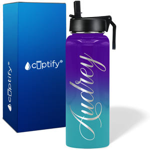 Personalized Audrey Style on 40oz Wide Mouth