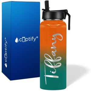 Personalized Tiffany Style on 40oz Wide Mouth