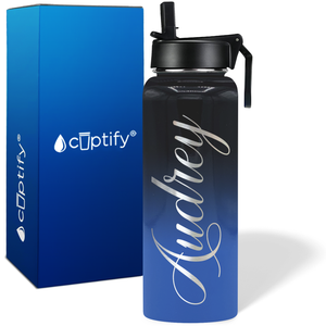 Personalized Audrey Style on 40oz Wide Mouth