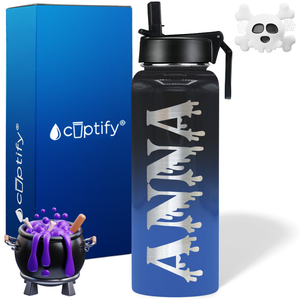 Personalized Bloody on Halloween 40oz Water Bottle