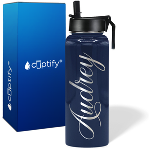 Personalized Audrey Style on 40oz Wide Mouth