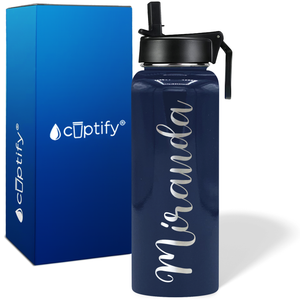 Personalized Miranda Style on 40oz Wide Mouth