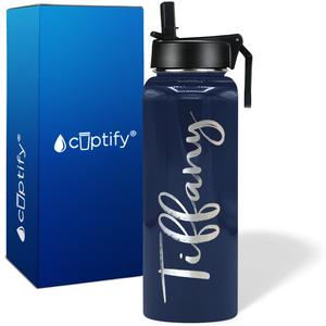 Personalized Tiffany Style on 40oz Wide Mouth