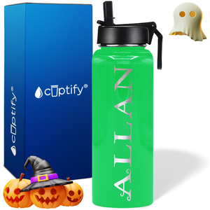 Personalized Eerie on Halloween 40oz Water Bottle